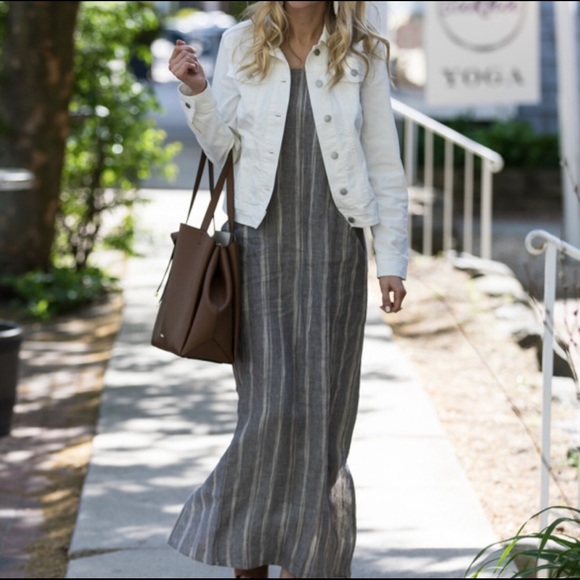 linen tank maxi dress